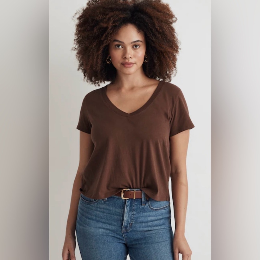 Madewell Soft Cotton V-Neck